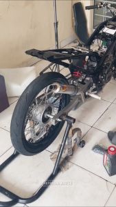 Knalpot Racing HBY Silencer Titan Full Moncong Lurus Kenalpot Ninja R RR SS Kolong Cobra Stainless