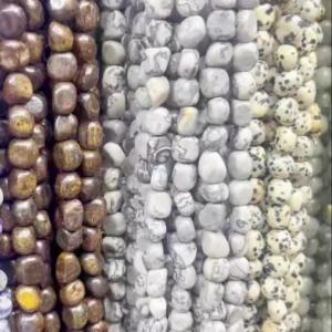8-10mm Natural Stone Irregular Citrine Tumbled Loose Beads for DIY Bracelet Necklace Jewelry Making Spacer Beads Craft Supplies