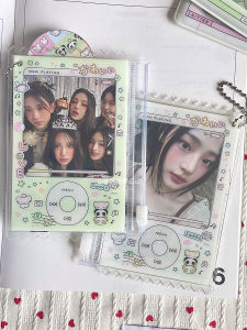 Adorable Cat And Dog Double-Sided Candy Bag Star Chaser Card Holder Instant Photo ID Document Case Storage Display Business Supplies