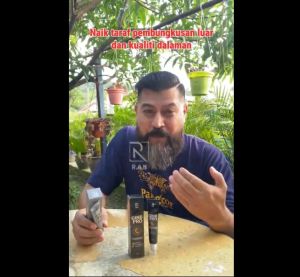 Serum Ginseng lebatkan janggut misai jambang dan bulu kening GINB PRO / Beard growth oil ginseng serum extract original baru