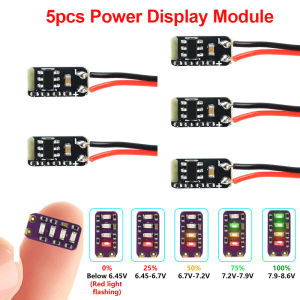 1S 2S Lithium Battery Power Display Module DC 3.7V 4.2V Mini LED Battery Level Indicator High Precision for Ternary Lithium Batt