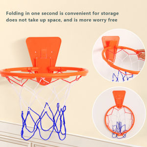 1PC Safe Indoor Joyful Game Kids Mini Home Workout Basketball Hoop Set Wall Fixture Stand Elevating Basket Suspended Backboard