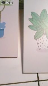 Hiasan Dinding Ruang Tamu Walldecor Dekorasi Kamar Tidur Poster Kayu Pajangan Dinding Rumah Green Leaves 021