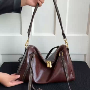 BJ62457 - BLACK/COFFEE - TAS BAHU SHOULDERBAG JINJING TOTEBAG HANDBAG SLEMPANG TAS WANITA FASHION IMPORT MODIS ELEGAN TERMURAH TERLARIS TERBARU TAS BATAM ZCJ2457