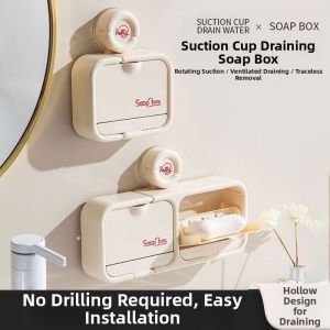 Scotch-Brite | Wall Mounted Soap Holder with Flip Cover Suction and High Appearance
