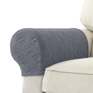 New 2pcs/set Nordic Sofa Arm Cover Anti-dirty Washable Couch Armchair Elastic Furniture Protector Solid Color Home Decoration
