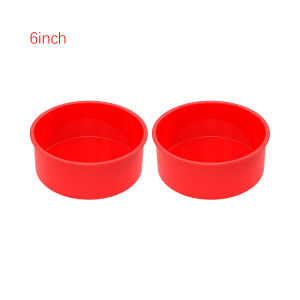 1/2/4/pcs 6inch Silicone Cake Molds Round Nonstick Cake Panfor Smash Cakes Layer Cakes Cheesecake Chocolate Rainbow Cake