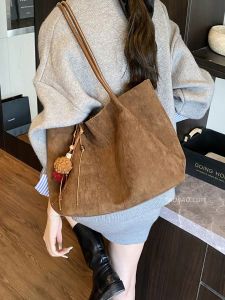 Túi Tote Đeo Vai Thường Ngày Dung Tích Lớn Retro Đơn Giản Cho Nữ Túi Tote Mềm Màu Trơn Dây Đeo Chất Liệu PU Dung Tích Lớn Thời Trang Thu Đông