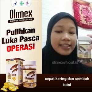 Kapsul OLIMEX Asli Minyak Ikan Gabus Kutuk Obat Luka Operasi luka diabetesi luka sayat bakar & Sesar