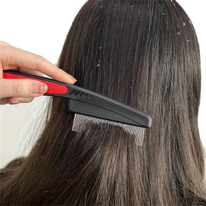 Stainless Steel Fine Tooth Comb Tweezers: Your Ultimate Solution for Lice & Dandruff Removal