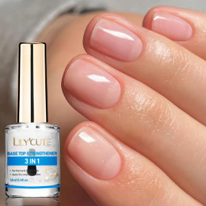 LILYCUTE 12ml Nail Care Polish Base Top 3 in 1 Strengthener Effect Long Lasting Care Polish Varnish Fast Drying No Need Lamp