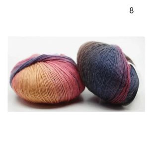 1 Rolls 50g/ball Rainbow Yarn Wool Crochet Yarn Fancy Lana Knitting Yarn Croche Laine Hand Knitting Colorful Soft Fine