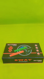 Senter Police SWAT LED 2 Double Cone Lalin Lalu Lintas Merah Hijau SOS