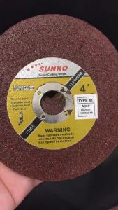 ใบตัดเหล็ก ตัดสเตนเลส SUNKO ขนาด 4นิ้ว 1กล่อง (25 ใบ)