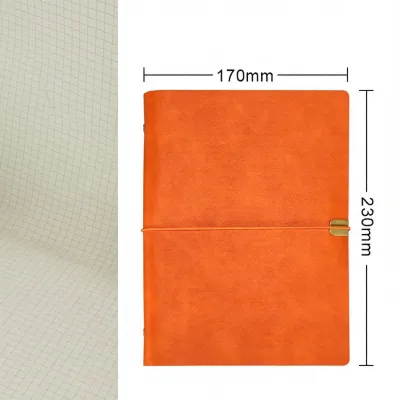 A5 Soft Leather Ring Binder Girl High Aesthetic Notebook Cover Customizable Logo Multifunctional Leather Surface Scrapbooking Book