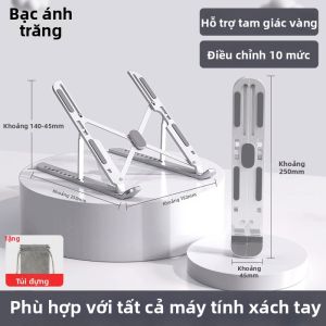 Jieyang | Đế Đỡ Máy Tính Xách Tay Gấp Gọn Điều Chỉnh Chiều Cao Màu Hồng