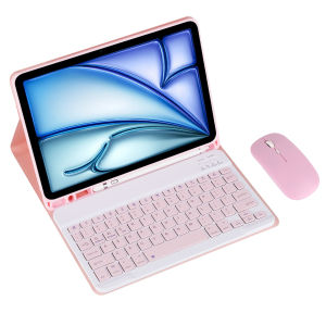 Keyboard Case & Mouse for Samsung Galaxy Tab A9 SM-X110/X115/X117 8.7inch Removable Wireless Keyboard Cover Built in S Pen Holde