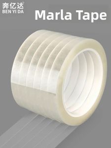 Transparent Polyester Film Tape No Trace High Temperature Resistant Transformer Adhesive Tape White Marla Tape Desktop Positioning Label