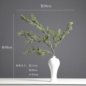 New Chinese Style Artificial Pine Branches Fake Flowers Green Plants Living Room Homestay Tea Room Zen Decoration Ornaments