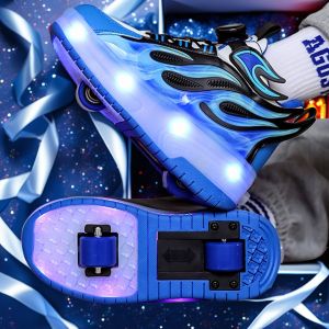 LIWAN | Children Roller Skates With LED Lights 4 Invisible Wheels