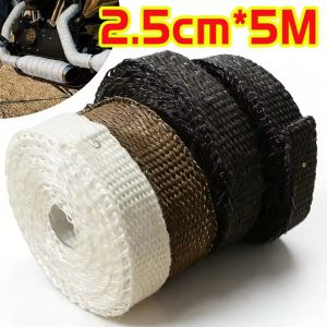 Ống xả xe máy Tấm bọc nhiệt xe scooter nhiệt tiêu đề đa dạng cách nhiệt cuộn sợi thủy tinh Bazan nhiệt độ cao 550 ℃