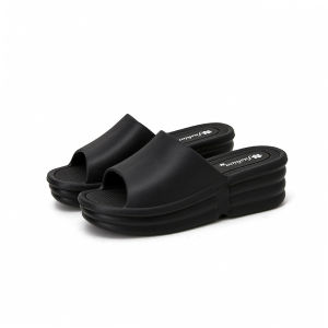 New Summer Cute Outdoor Wedge Eva Lady Style Beach Hidden Heel Sandals Womens round Toe Simple Mid Heel