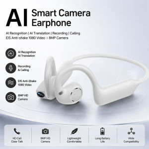 NEW Wireless Sport BT 5.4 Headphones Video Recording 8MP Camera Anti Shake Wireless Sport Headset Earphones for Cycling Running
