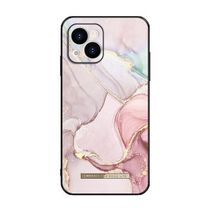MASFEIL | Pink Marble Full-Cover Anti-Shock Silicone Case for iPhone 14 Pro Max