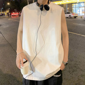 Áo Vest Không Tay Phong Cách Mỹ Mùa Hè 2025 Dành Cho Nam Mới Cao Cấp Thời Trang Đường Phố Trẻ Trung Thể Thao Không Tay Áo Thun Cotton Thường Ngày