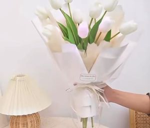 Cotton Fabric Flower Wrapping Paper 50cm x 50cm x 30pcs