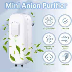 Air Purifier Plug In Negative Ion Ionizer Air Purifier for Household Quiet Operation Ionizer Mini Air Cleaner Toilet Deodorant