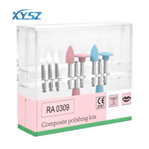 RA0309 9Pcs/Box Dental Composite Polishing Kit For Low Speed Handpiece Contra Angle Resin Sanding Polishing Set Dentistry