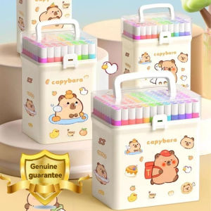 ⚡Hot Sales⚡Ready Stock Acrylic Marker Pen 48PCS Colors Options Childrens Non-toxic Washable Watercolor Pen Set For Primary School Students art