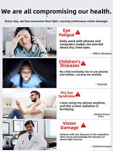OUXUAN | Apple Compatible Anti-Blue Light Tempered Screen Protector