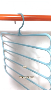 Hanger Baju 5 Susun Gantungan Pakaian Hijab Multifungsi Serbaguna