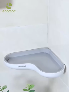 Kệ Góc ECOMAC Đa Năng Để Đồ Nhà Tắm Nhà Bếp Gắn Tường Không Cần Khoan Đục EC24