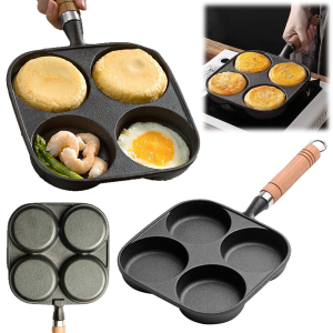 Homelements 4-Hole Egg Burger Ham Pan: A Versatile Breakfast Maker