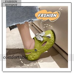 Lishops รองเท้าแตะผู้หญิง มาใหม่ เกาหลี ส้นหนา กันลื่น ผูกเชือก พร้อมเสิร์ฟ สั่งเลย