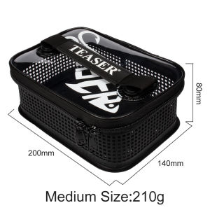 TEASER BK098 Handheld Portable Fishing Bait Storage Bag with Washable Mesh Surface for Sea Fishing Lures and Iron Plate Bag