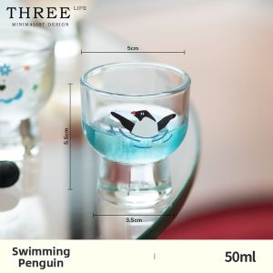 THREE LIFE | Tall Foot Home-use Baijiu Glasses 50ml