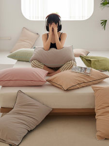 Thickened Pure Cotton Flannel Pillowcase with Wild Goose Pattern Single Piece 48x74cm Pair Need to Buy Two for a Pair