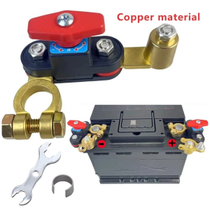 12–24V Car Battery Disconnect Switch Pure Copper Power Cut-Off Anti-Leakage Isolator RV Battery Disconnect Switch Easy Install