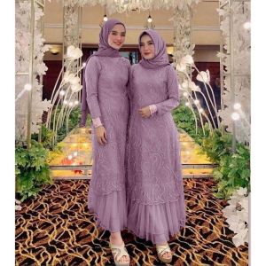 GAMIS INES /  GAMIS BRUKAT / BAJU LEBARAN / PAKAIAN WANITA / GAUN PESTA / KEBAYA / JUMBO SIZE