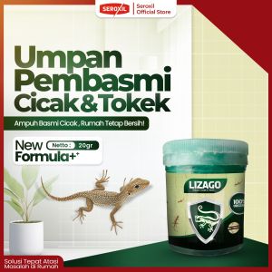 Umpan Racun Pembasmi Cicak Cecak dan Tokek Ampuh tidak berbau - Seroxil Lizago