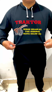 BAJU TRAKTOR KAOS KATA KATA LUCU BAJU SAWAH LENGAN PANJANG