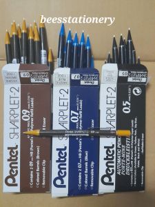 Pentel Sharplet-2 Auto Mechanical Pencil 0.5/0.7/0.9mm Brown Blue Black School & Office Writing Tool