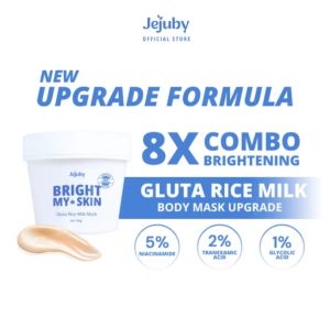 JEJUBY GLUTA RICE MILK MASK 2IN1 BODY BLEACHING & SLEEPING BODY MASK 100G