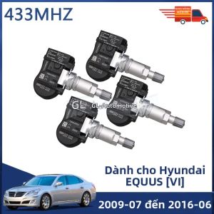 4 433MHZ TPMS Cảm Biến Giám Sát Áp Suất Lốp Cho Xe Hyundai Equus 2009-2016 Tương Thích Với 52933-3N100 52933-2M650