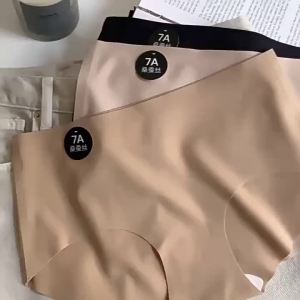 OEKO-TEX Certified Womens Silk Gusset Panties - Ice Silk & Anti-Bacterial Underwear for Sensitive Skin Seamless Invisible Design