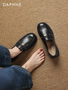 Daphne | British Style Womens Loafer Shoes Coarse Heel